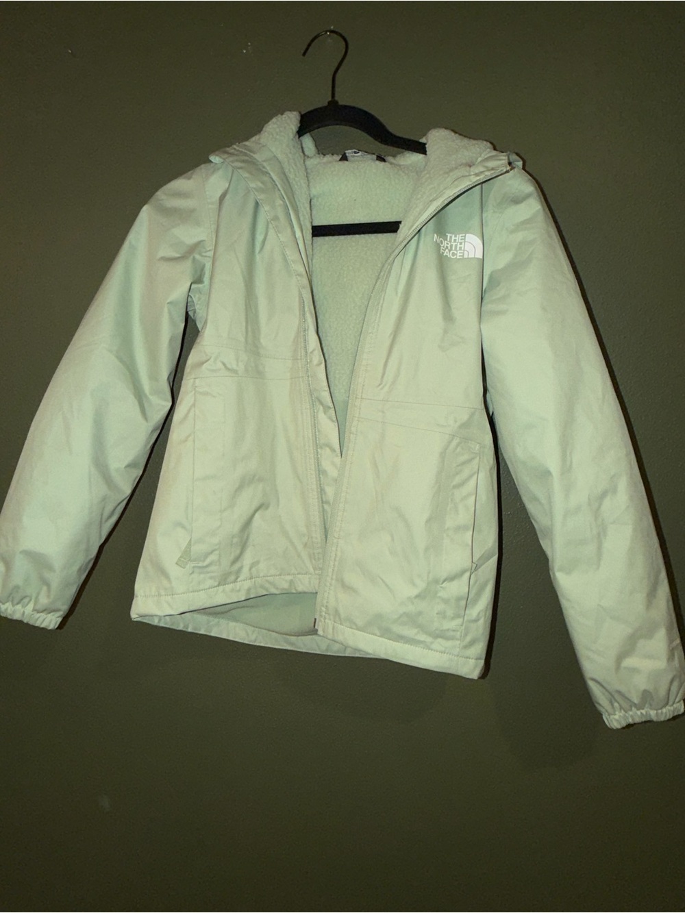 The North Face Kids' Pale Gray Hooded Raincoat